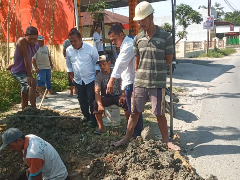 Perumda Tirtauli Siantar Tinjau Lokasi Penurunan Permukaan Mata Air