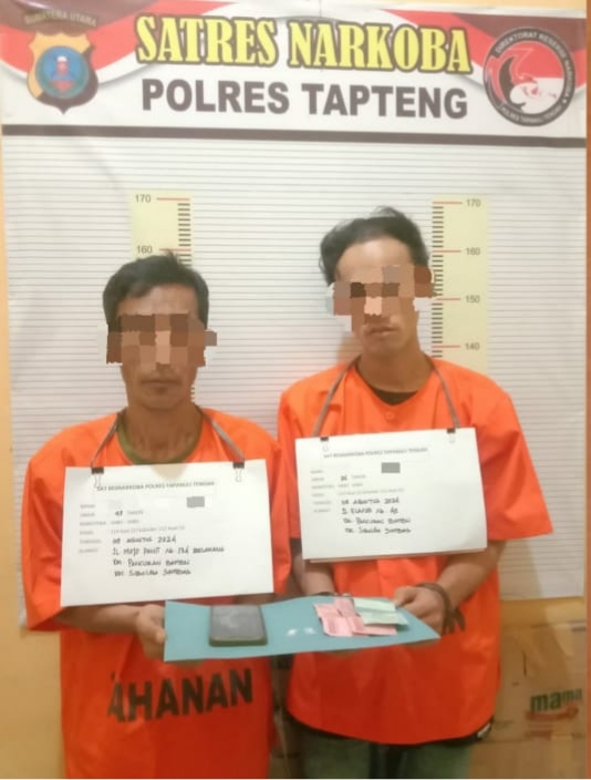 Usai Transaksi Sabu, Dua Orang Warga Sibolga Tak Berkutik Saat Diciduk Polisi