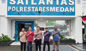 Kolaborasi Satlantas Polrestabes Medan dengan SMSI, Sosialisasikan Tertib Berlalu Lintas
