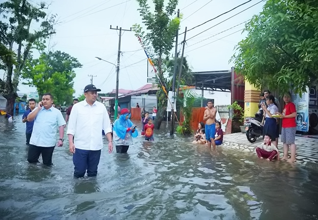 Medan Masih Banjir Diguyur Hujan, Bobby Nasution Cek Kondisi Lokasi