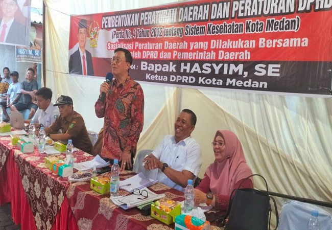 Ketua DPRD Medan Berpesan Program UHC Pelayanan Kesehatan Gratis Ditingkatkan