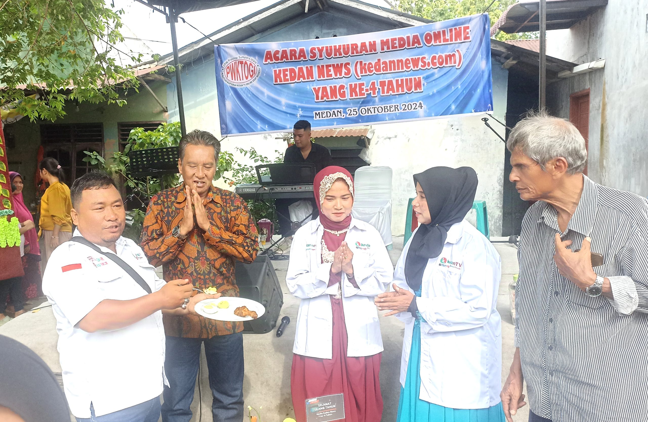 Syukuran HUT Ke-4 Kedannews, Sai Rangkuti: Semoga Jadi Corong Pemberitaan Matang