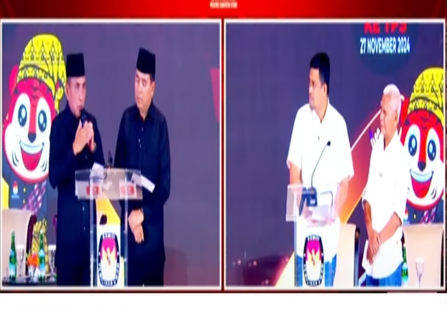 Debat Publik Pertama Paslon Gubernur dan Wakil Gubernur Sumut Bahas Pelayanan Publik dan Kesejahteraan Masyarakat