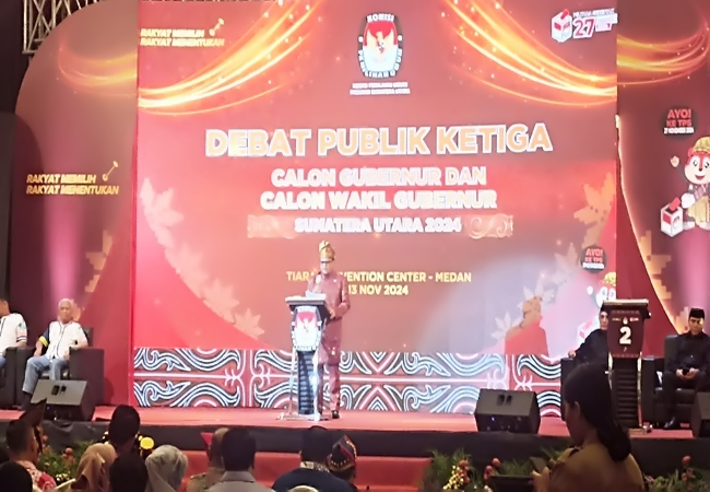 Debat Publik Ketiga, Ketua KPU Sumut : Ayo ke TPS 27 November Nanti, Tentukan Pilihanmu dan Pemimpinmu