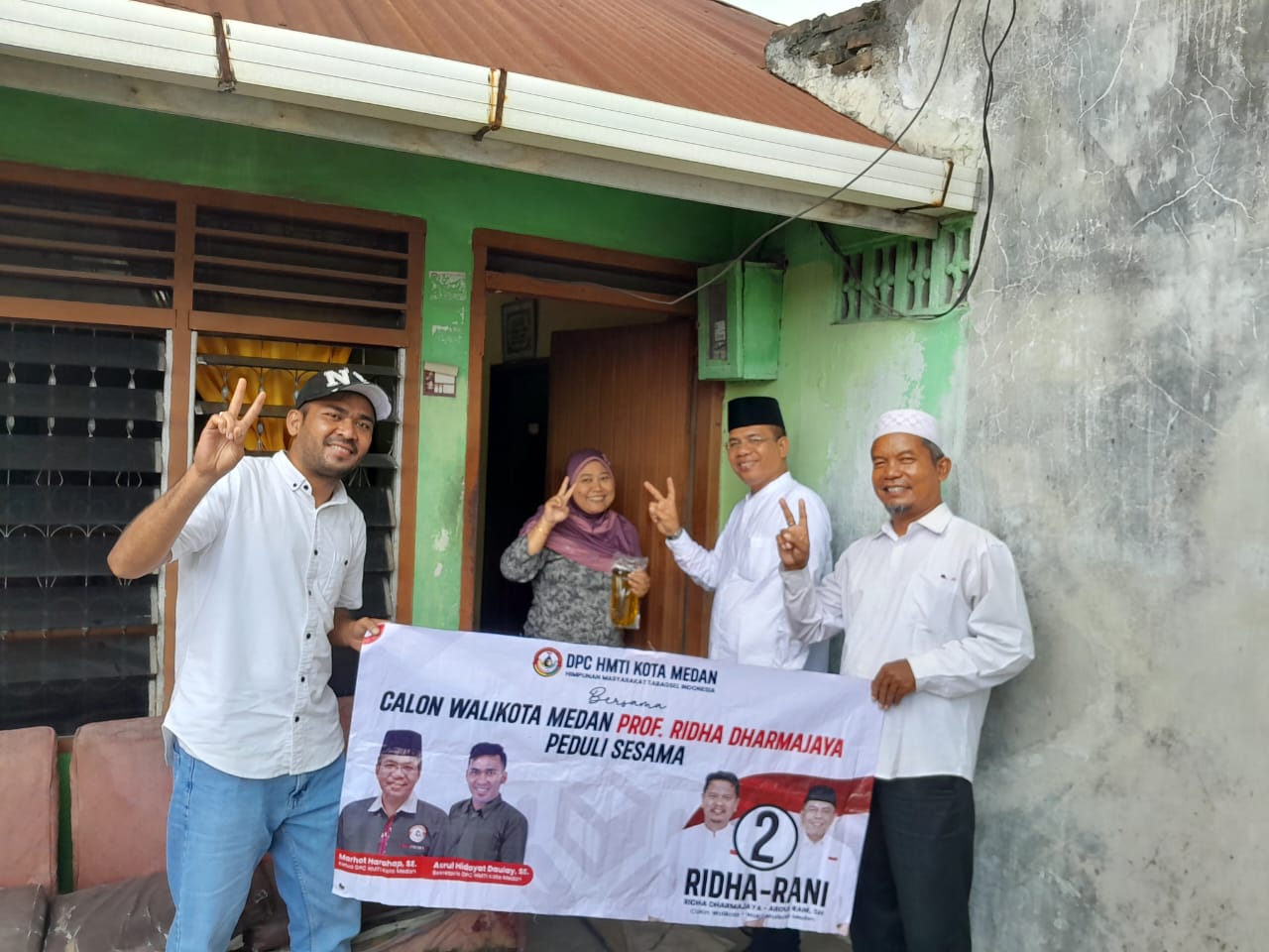 HMTI Medan Bersama Calon Wali Kota Prof Ridha Jumat Berkah di 4 Kecamatan