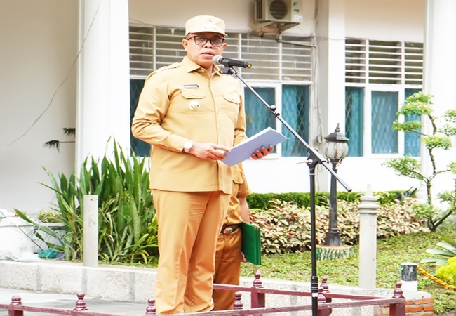 Apel Gabungan ASN, Pj Bupati Langkat Tegaskan Sinergi Program Nasional