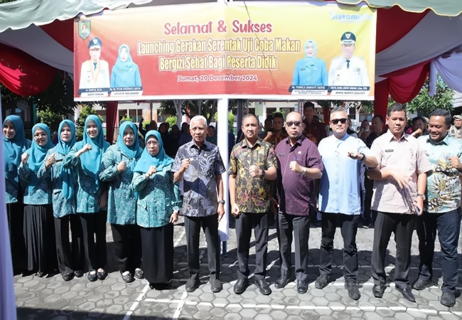 Pemkab Asahan Launching Gerakan Serentak Makan Bergizi Bagi Peserta Didik