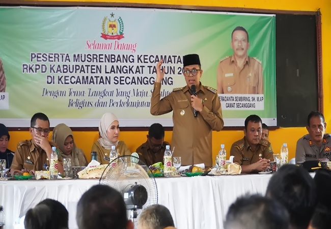 Musrenbang di Secanggang, Pj. Bupati Langkat: Kita wujudkan Perencanaan Pembangunan Berkelanjutan