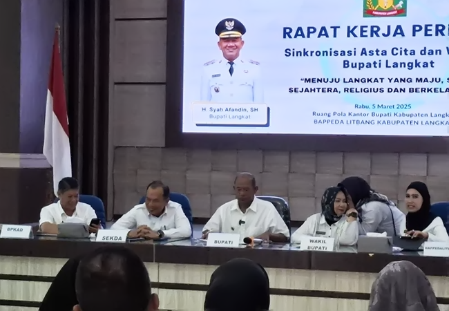 Bupati Langkat Tegaskan Pimpinan OPD Jika Tak Dukung Visi-Misi Diminta Mundur