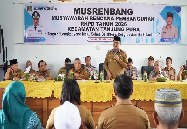 Musrenbang Kecamatan Tanjung Pura, Pj. Bupati Langkat Dorong Solusi Konkret