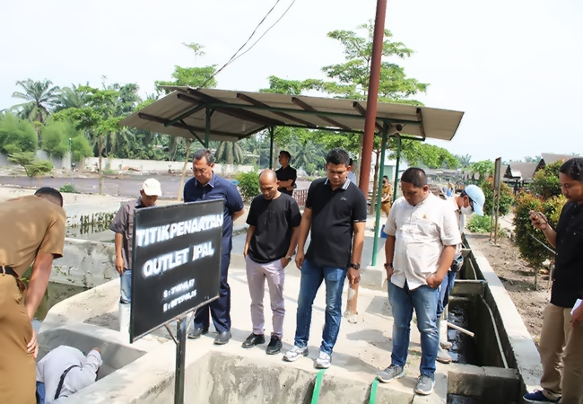 Komisi D DPRD Langkat Turun Kelapangan Tinjau Limbah