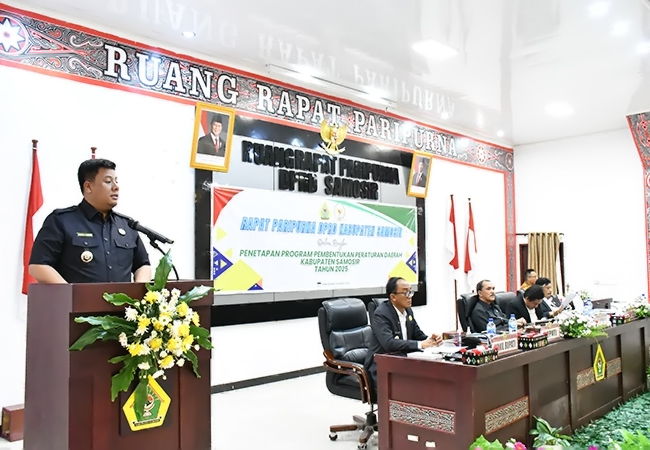 DPRD Samosir Tetapkan 13 Program Pembentukan Perda 2025