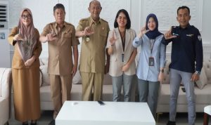 Sambut Kacab Baru Bank Mandiri P. Berandan, Bupati Langkat Ajak Perkuat Sinergitas
