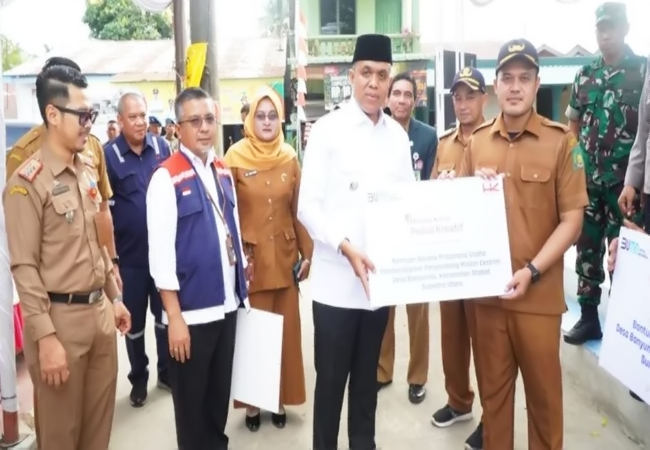 Kolaborasi PT Hutama Karya dan Pemkab Langkat, Kick-Off Program Penanganan Kemiskinan Ekstrem dan Stunting