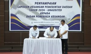 Bupati Asahan Serahkan LKPD Unaudited Tahun Anggaran 2024 ke BPK Sumut