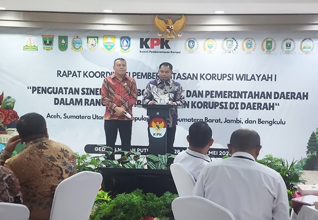 Bupati Sergai Hadiri Rakor KPK-Pemda Wilayah I, Tegaskan Komitmen Berantas Korupsi