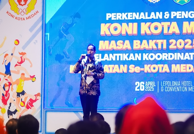 KONI Medan Diharapkan Lahirkan Tokoh Olahraga Inspiratif Untuk Generasi Muda