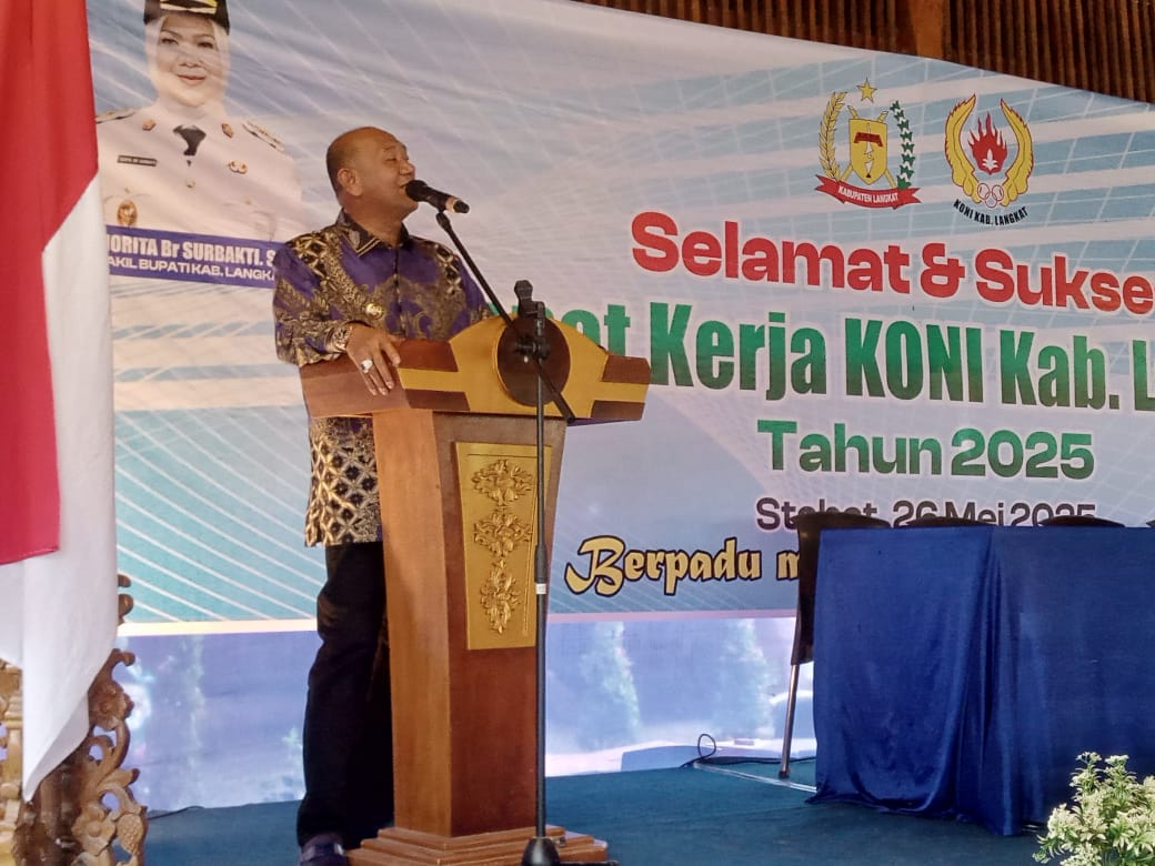 KONI Langkat Gelar Rapat Kerja 2025, Bupati Dorong Sinergi Pembinaan Olahraga